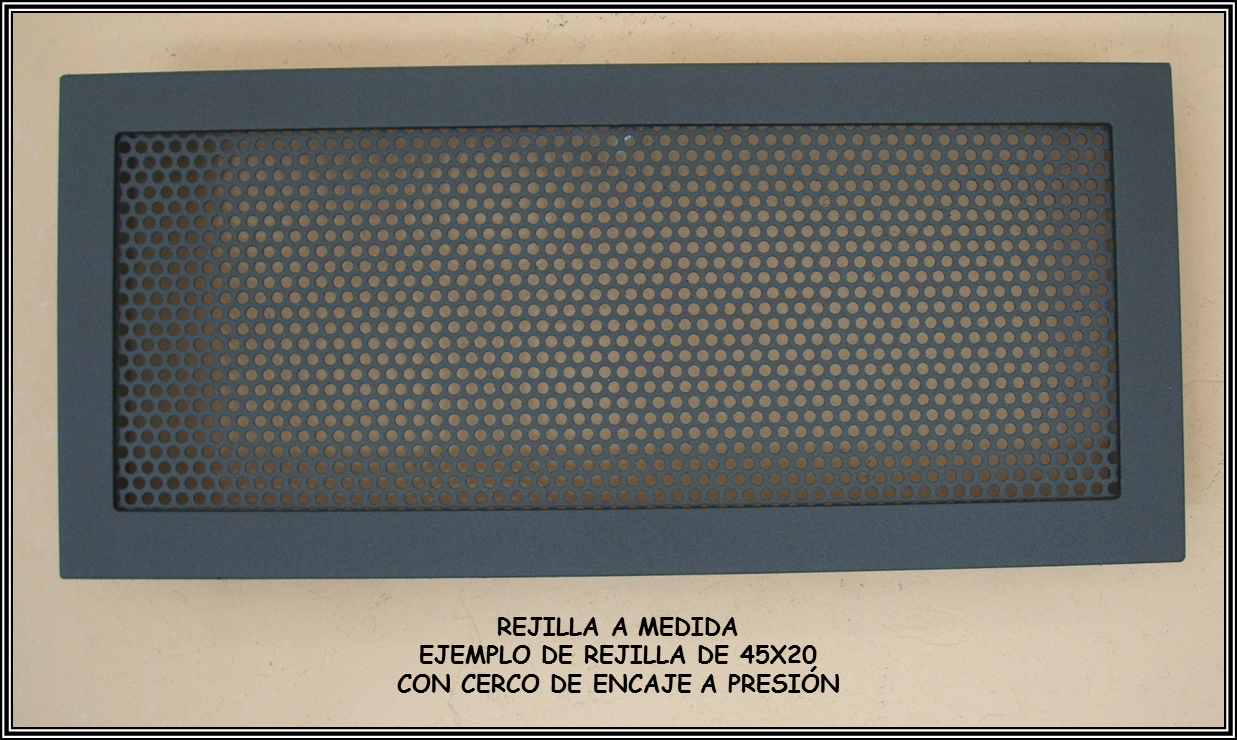 Rejilla a medida - ejemplo 45x20