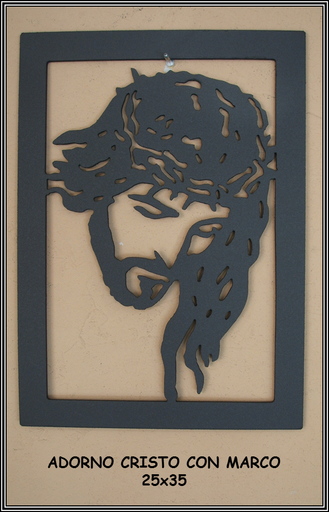 CRISTO CON MARCO - METAL CNC - 25x35