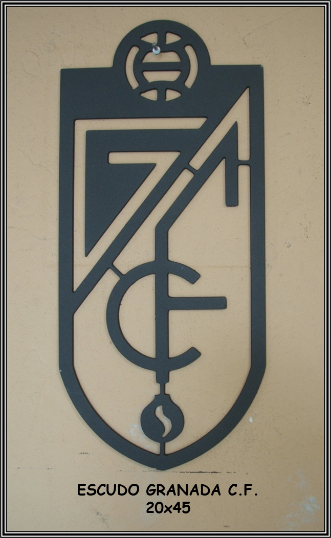 ESCUDO GRANADA CF - METAL CNC - 20x45