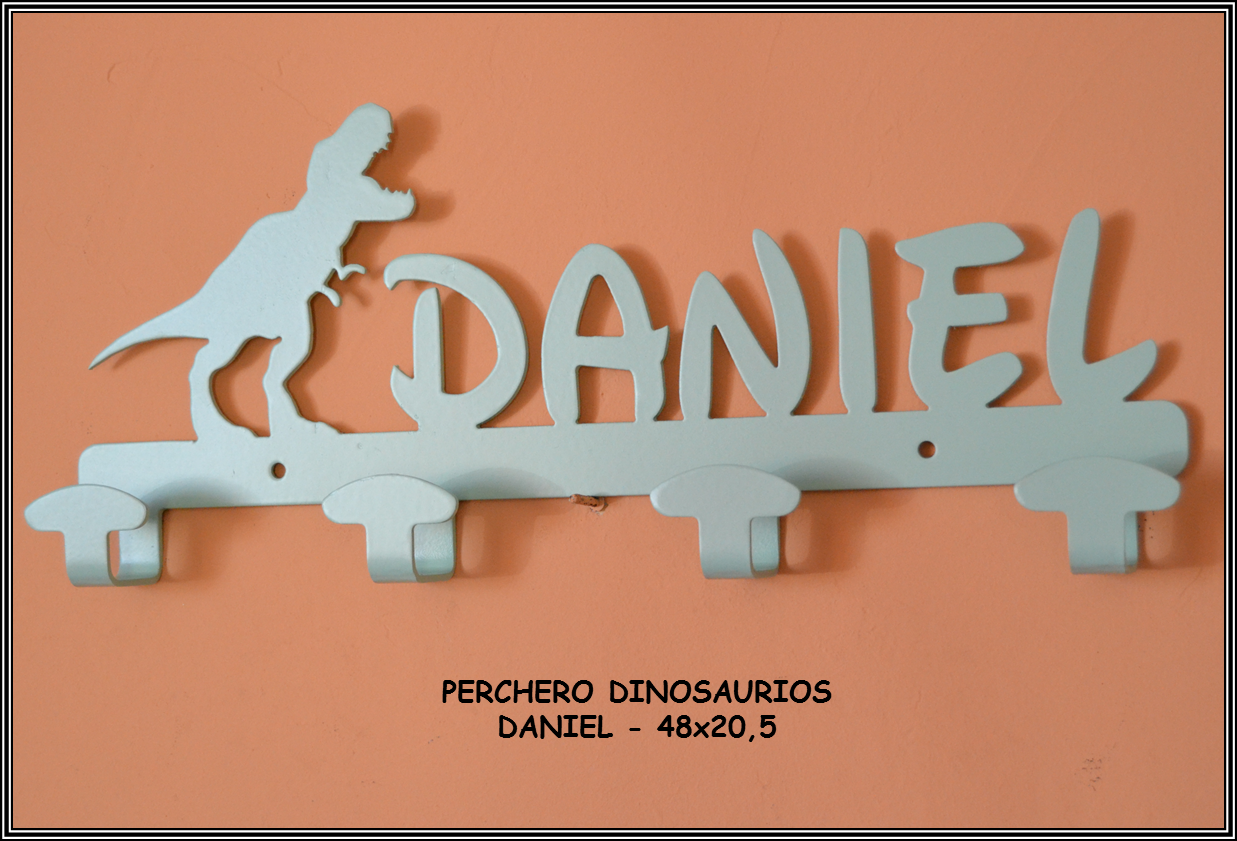 Perchero DINOSAURIOS - Daniel - METAL CNC