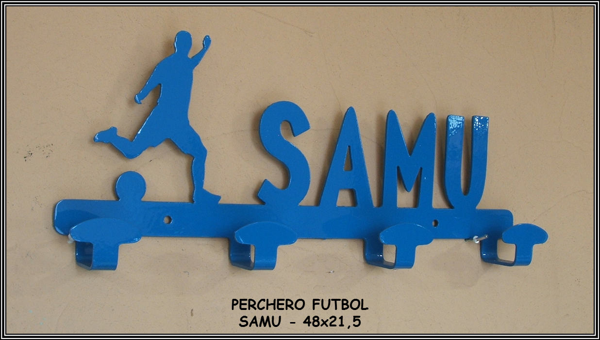 Perchero de futbol Samu - METAL CNC