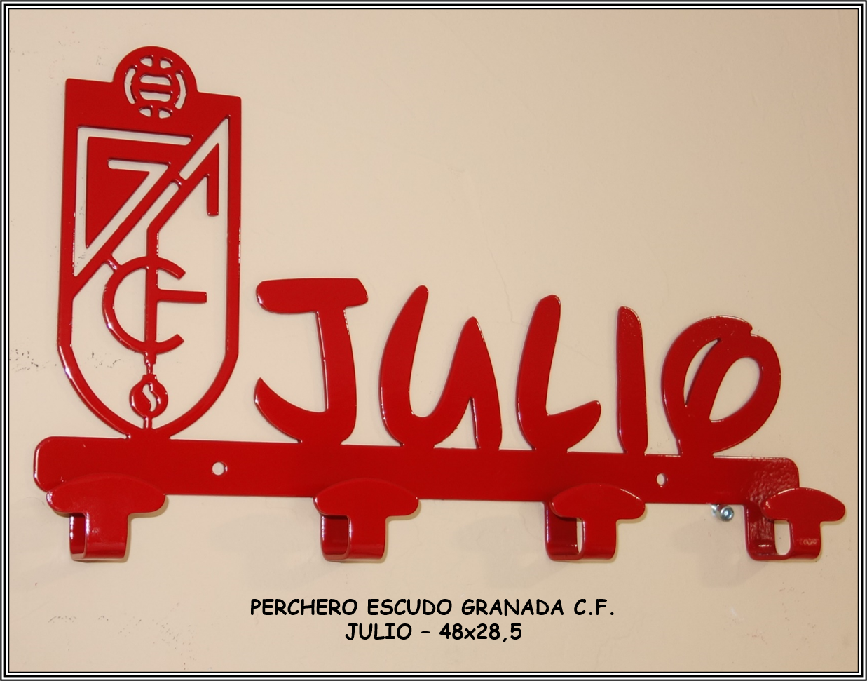 Perchero escudo Granada - Julio - METAL CNC