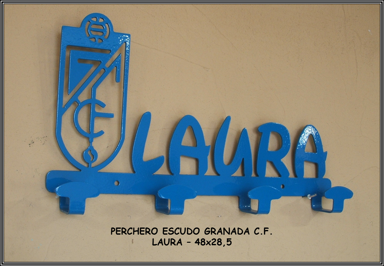 Perchero escudo Granada - Laura - METAL CNC