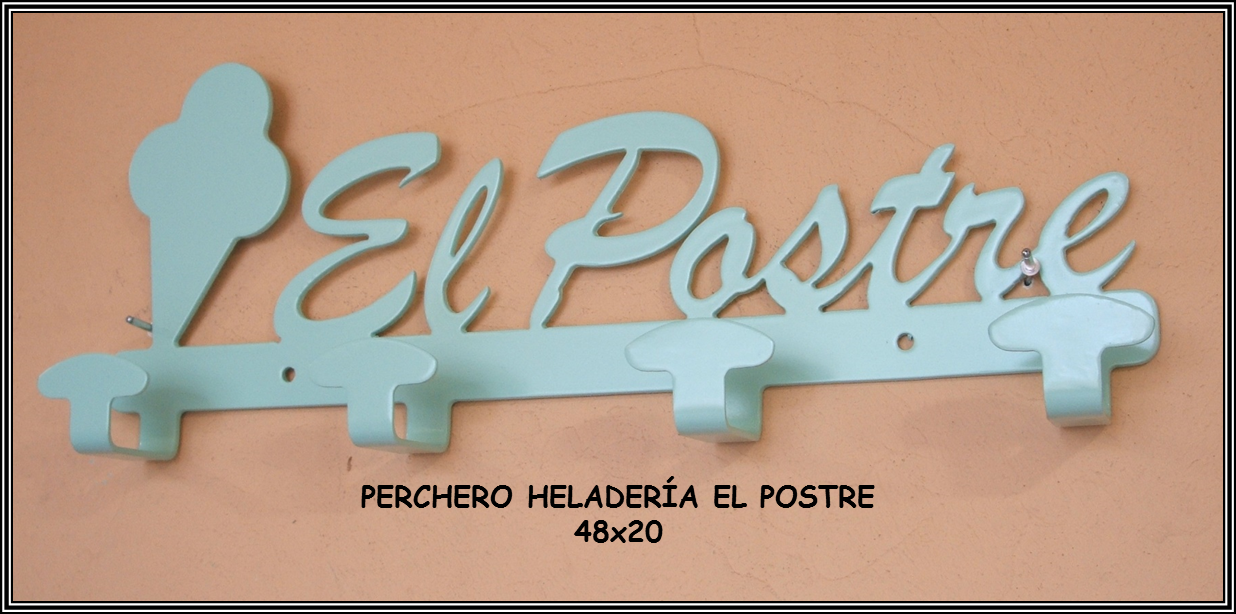 Perchero Heladeria El Postre - METAL CNC