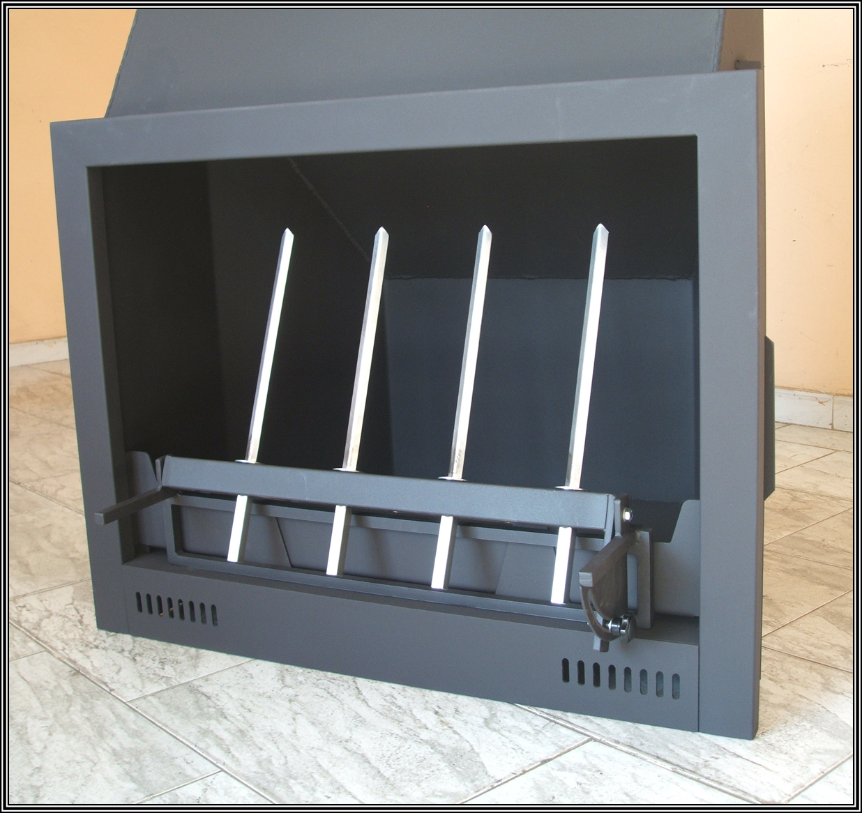 CHIMENEAS SIERRA - CHIMENEA metálica modelo B - con espetero