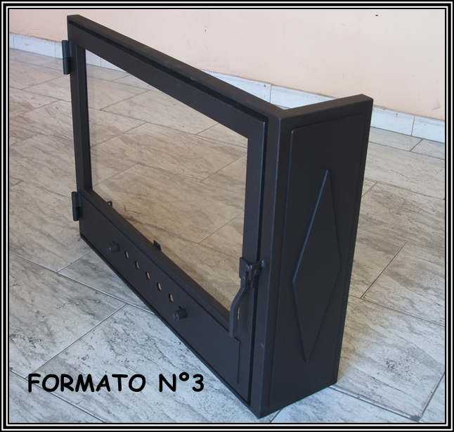 Puerta para chimenea a 2 caras