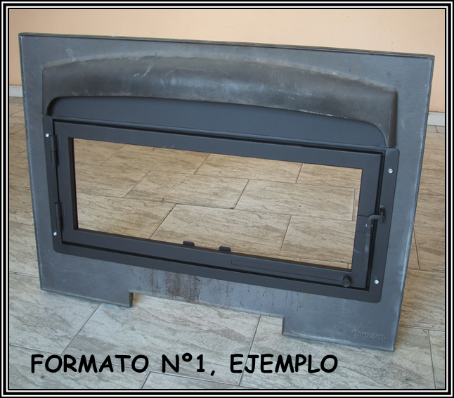 Puerta para chimenea de otro fabricante